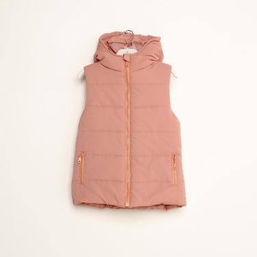 Girls Hooded Shiny Vest Ages 6–16 – 423501