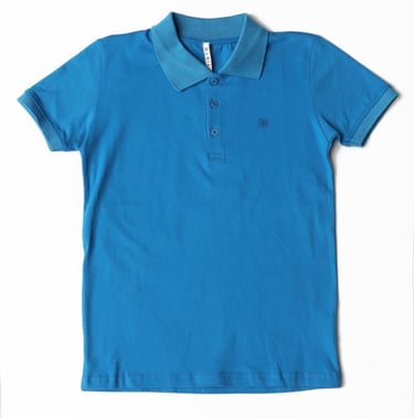 Erkek Çocuk Polo Yaka Basic T-Shirt 6-16 Yaş