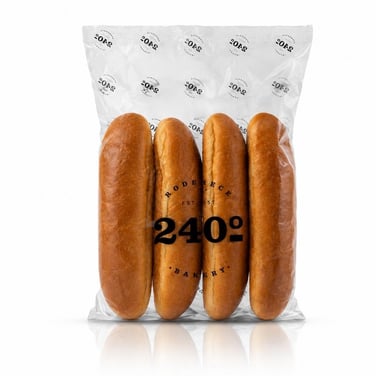 240 ° 4'lü Hot Dog Ekmeği gr