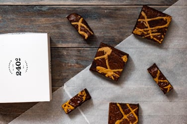 240 ° Brownie/Glutensiz Tahinli - 2 dilim