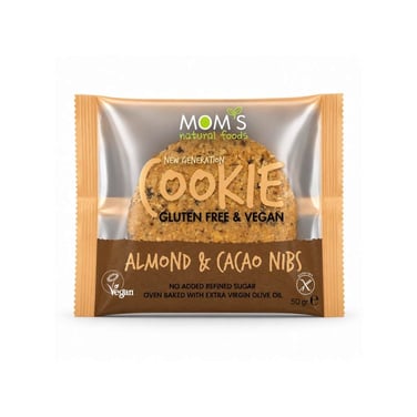 Badem Kakao Nibs Cookie 50gr - Mom's