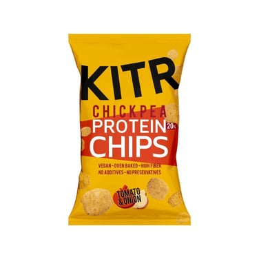 Domates ve Soğan Çeşnili Yüksek Proteinli Nohut Cipsi 50 gr - Kıtr