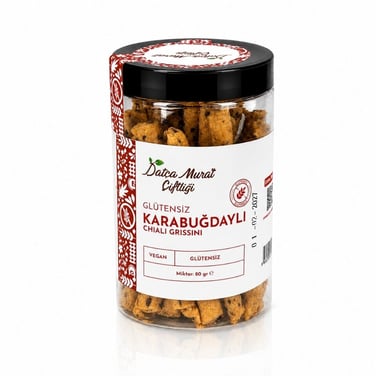 Glütensiz Karabuğdaylı Chialı Grissini 80g