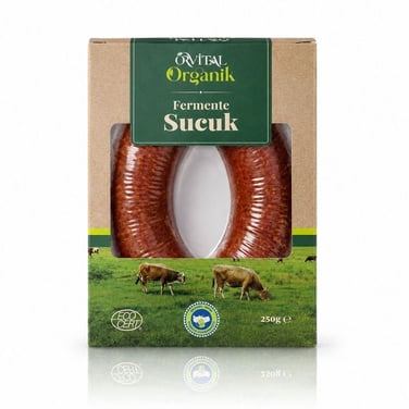 Organik Fermente Dana Sucuk 250 gr - Orvital