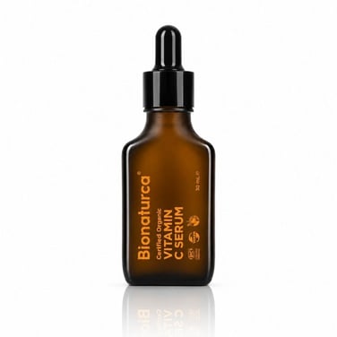 Organik Sertifikalı C Vitaminli Aydınlatıcı Yüz Serumu 30 ml-Bionaturca