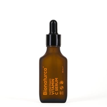Organik Sertifikalı C Vitaminli Aydınlatıcı Yüz Serumu 30 ml-Bionaturca