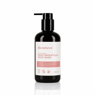 Organik Sertifikalı Gül & Ölmezçiçek Canlandırıcı Yüz Temizleme Kremi 250 ml-Bionaturca