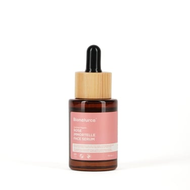 Organik Sertifikalı Gül & Ölmezçiçek Sıkılaştırıcı Yüz Serumu 30 ml - Bionaturca