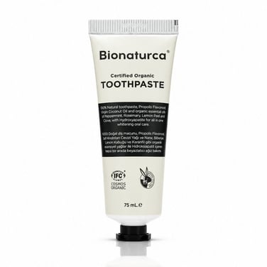 Organik Sertifikalı Tam Koruma Etkili Beyazlatıcı Diş Macunu 75 ml