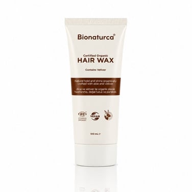 Organik Sertifikalı Vetiverli Saç Şekillendirici Bitkisel Wax 100 ml - Bionaturca
