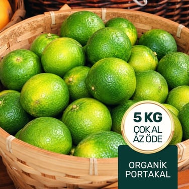 Organik Sıkmalık Portakal Paketi 5 Kg