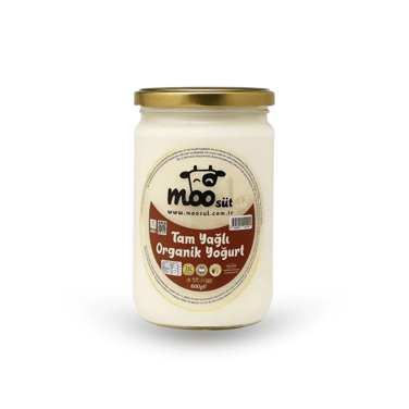 Organik Tam Yağlı Yoğurt 600 gr - Moo Süt