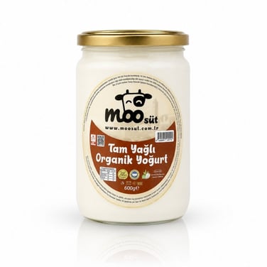 Organik Tam Yağlı Yoğurt 600 gr - Moo Süt