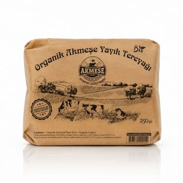 Organik Yayık Tereyağı 250 gr - Akmeşe