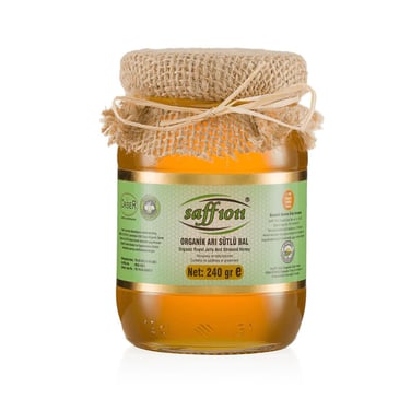 Saff 1011 Sertifikalı Organik Arısütlü Süzme Çiçek Balı 240 gr