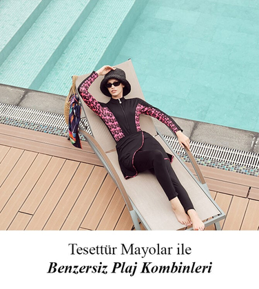 Tesettür Mayolar ile Benzersiz Plaj Kombinleri