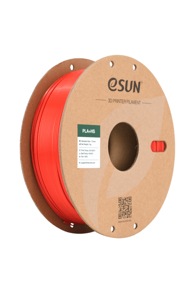 eSUN PLA+HS Kırmızı Filament 1.75mm 1kg