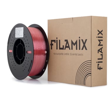Filamix Hyper PETG Transparan Pembe Filament 1.75mm 1 Kg