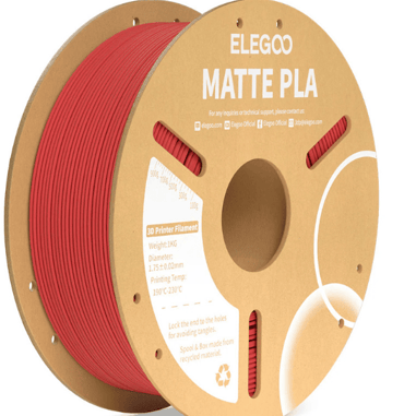 ELEGOO PLA Matte  Ruby Red  Filament 1.75mm 1kg