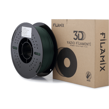 Filamix PLA+ Siyahımsı Yeşil  1.75mm 1 Kg