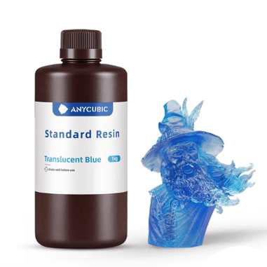 Anycubic Standard Transparan Mavi Reçine 1 Kg