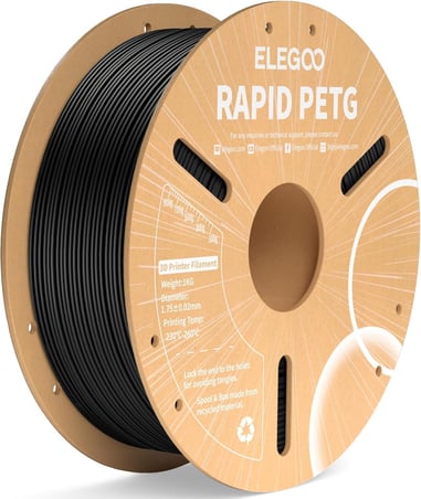 ELEGOO Rapid PETG Siyah Filament 1.75mm 1kg