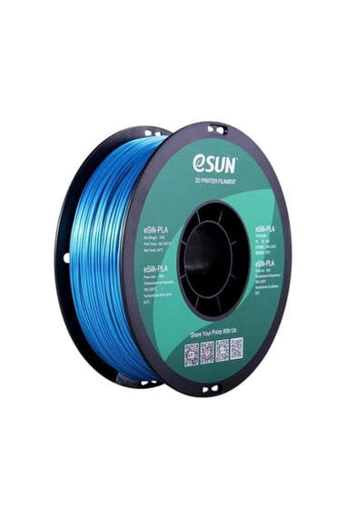 eSUN ePLA-Silk Cyan Filament 1.75mm 1kg