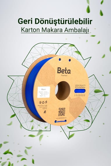 Beta PLA+ Neon Blue Filament 1.75mm 1kg