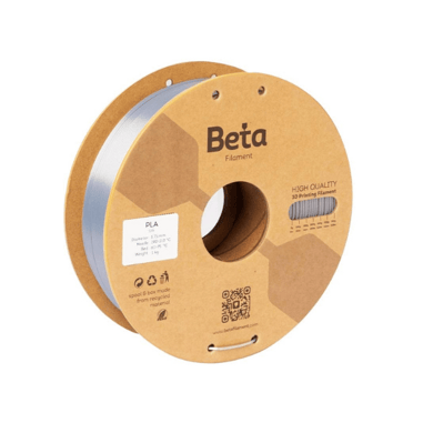 Beta PLA Silk Filament Silver 1.75mm 1 kg