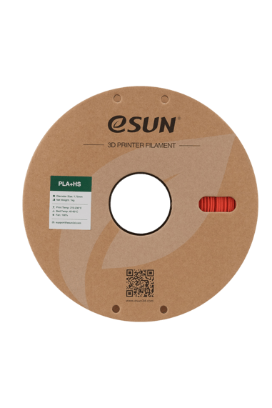 eSUN PLA+HS Kırmızı Filament 1.75mm 1kg