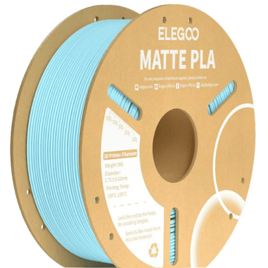 ELEGOO PLA Matte Ice Blue Filament 1.75mm 1kg