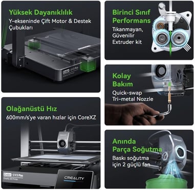 Creality Ender-3 V3 Plus Core XZ 3D Yazıcı