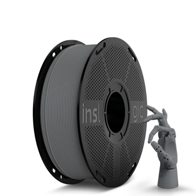 Inslogic PLA Matte Gri Filament 1.75mm 1kg