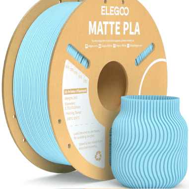 ELEGOO PLA Matte Ice Blue Filament 1.75mm 1kg