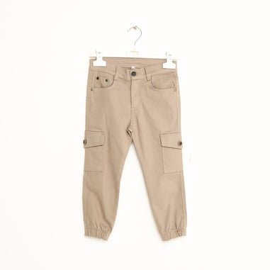 Erkek Çocuk Gabardin Kargo Pantolon 1-5 Yaş