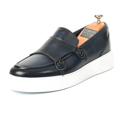 Maro Model Hakiki Deri Erkek Lacivert Loafer