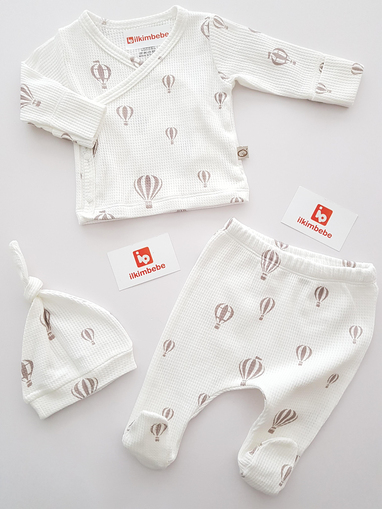 Balonlu 3lü Set - ERKEK BEBEK