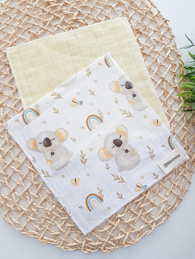 Koala 7li Müslin Bebek Ağız Silme Mendili