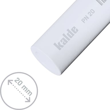 Kalde Düz Pprc Plastik Boru 20 mm (Metrelik)
