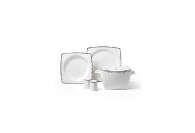 Korkmaz Bone Sel. 60 P Yemek Takımı (Kare)