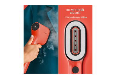 Tefal Pure Pop Red Dt2022 Buharlı Düzleştirici Ütü