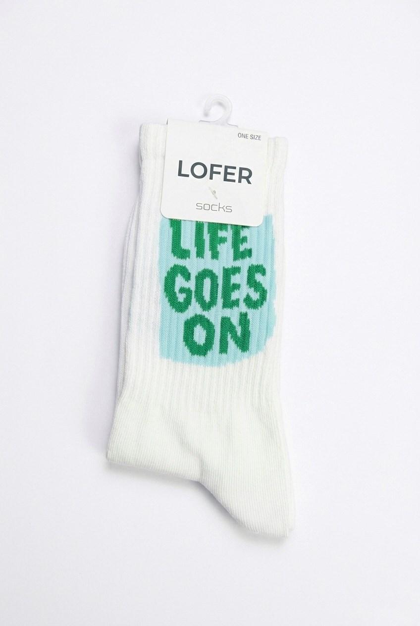 Erkek Yazılı Uzun Çorap – Life Goes On