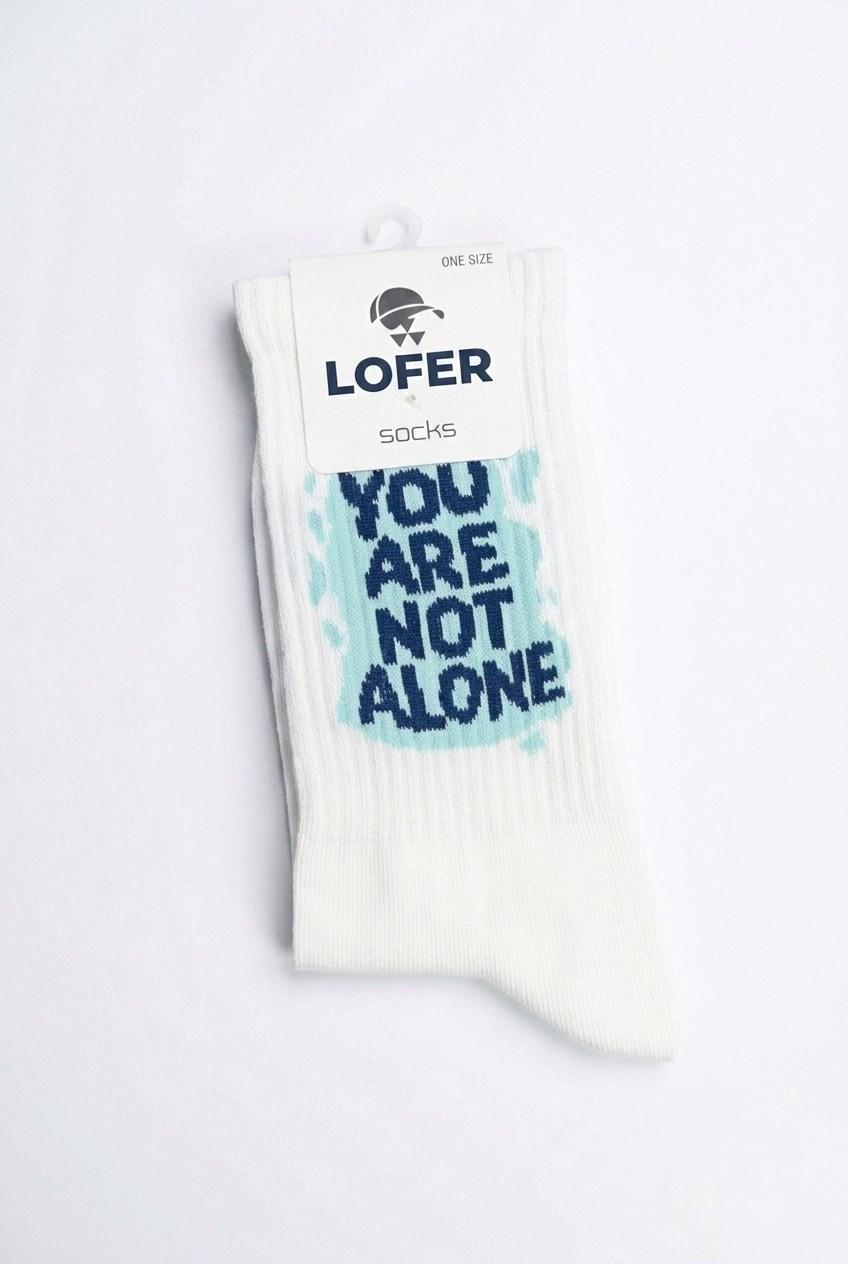 Erkek Yazılı Uzun Çorap – You Are Not Alone
