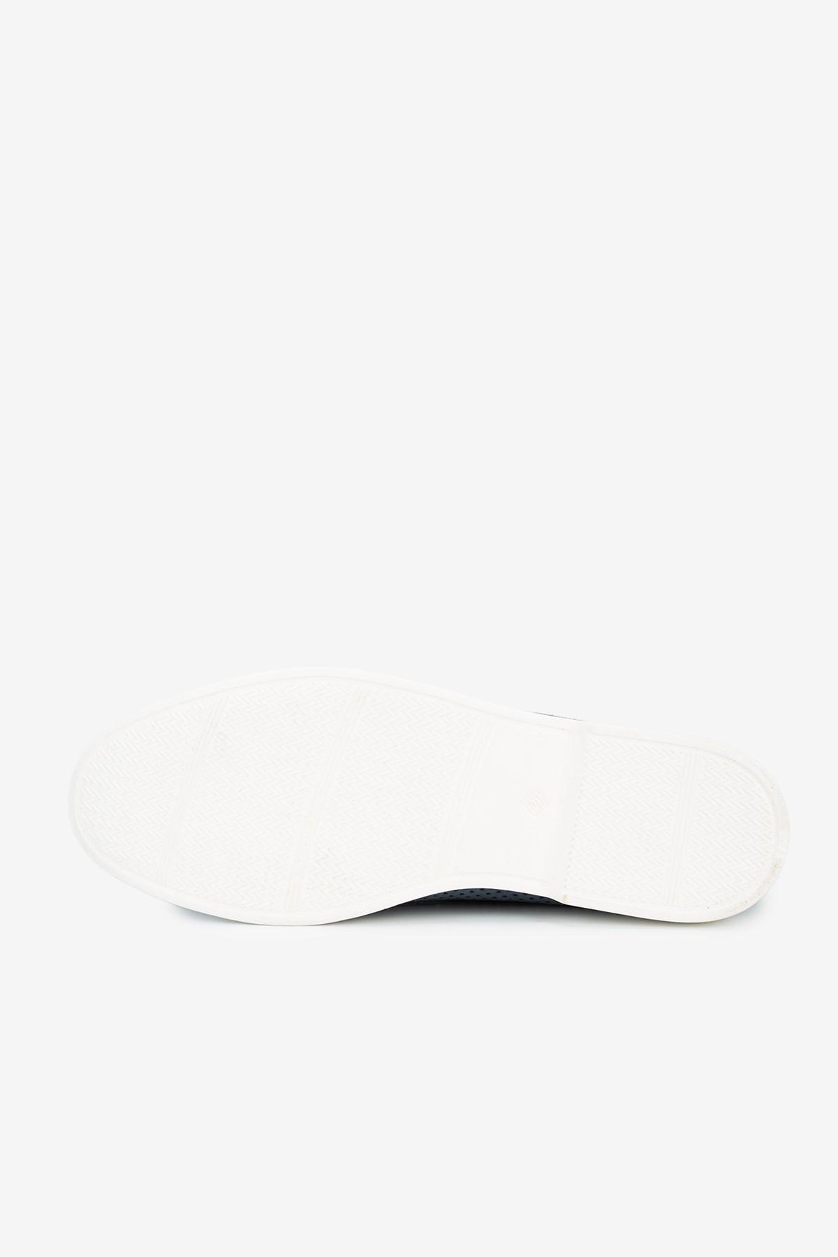 Erkek Süet Penny Günlük Loafer — Mavi · görsel 4