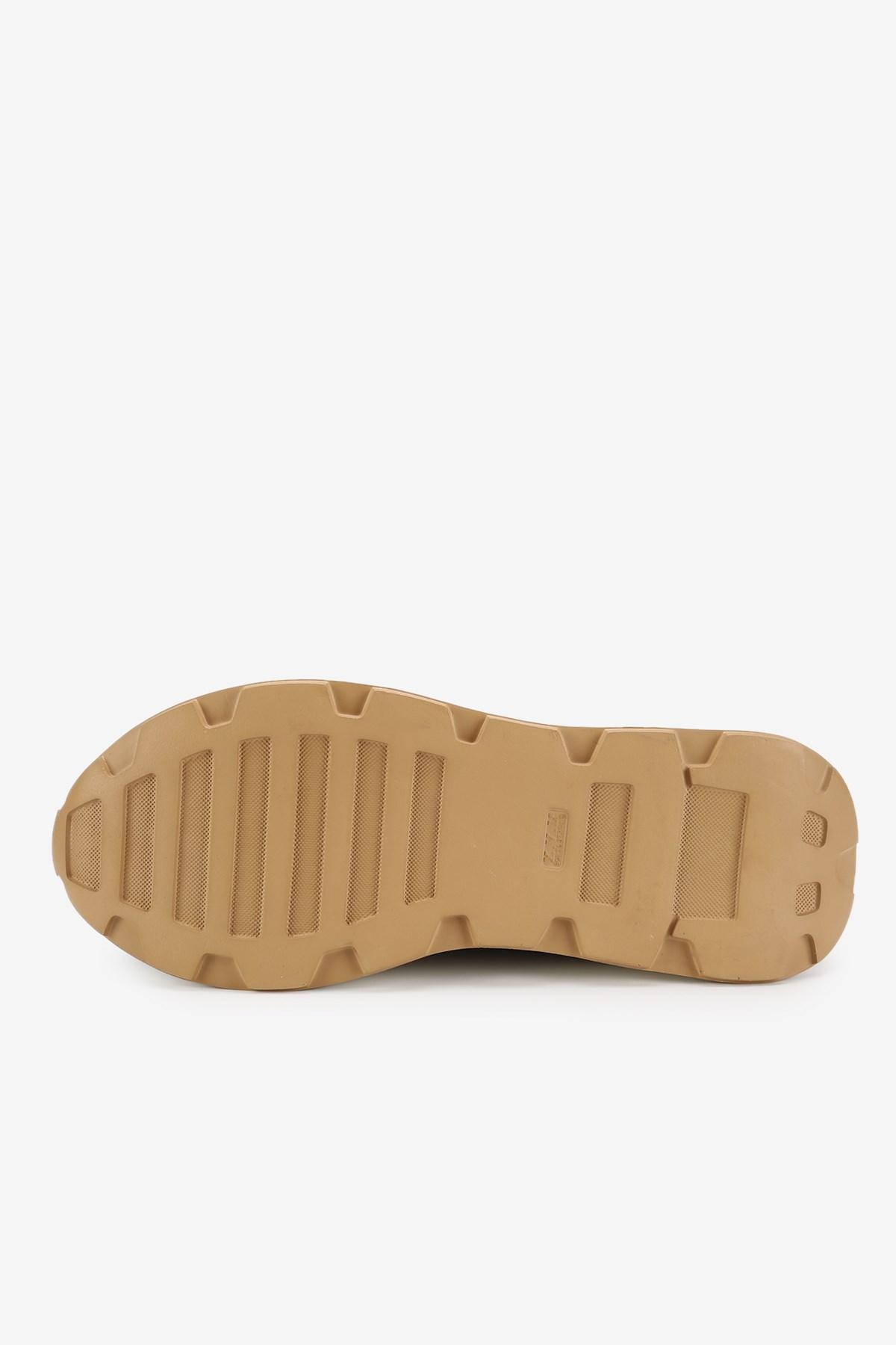 Erkek Deri Eva Tabanlı Retro Sneaker — Kahverengi · görsel 4