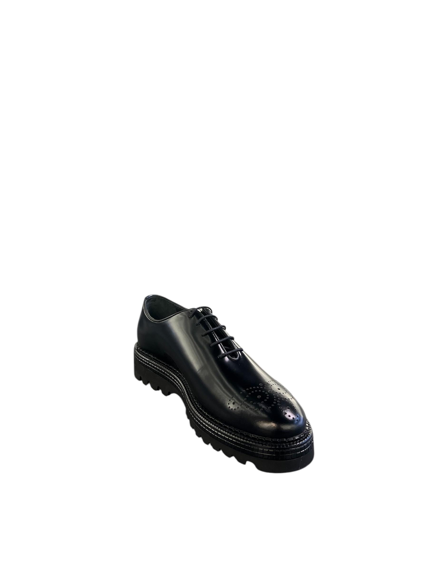 Erkek Açma Deri Kalın Tabanlı Klasik Loafer — Siyah · görsel 4