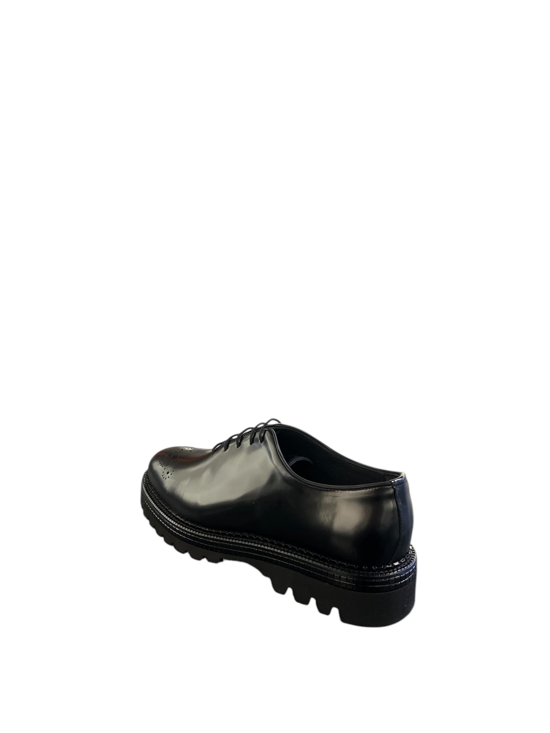 Erkek Açma Deri Kalın Tabanlı Klasik Loafer — Siyah · görsel 3