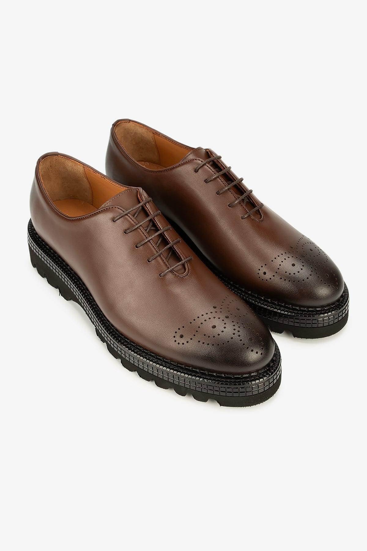 Erkek Deri Kalın Tabanlı Klasik Loafer — Kahverengi · görsel 2