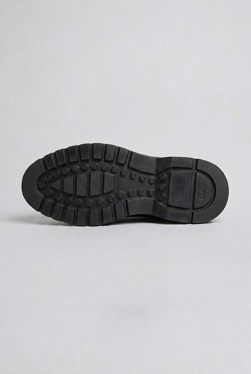 Erkek Açma Deri Kalın Tabanlı Klasik Loafer — Siyah · görsel 2