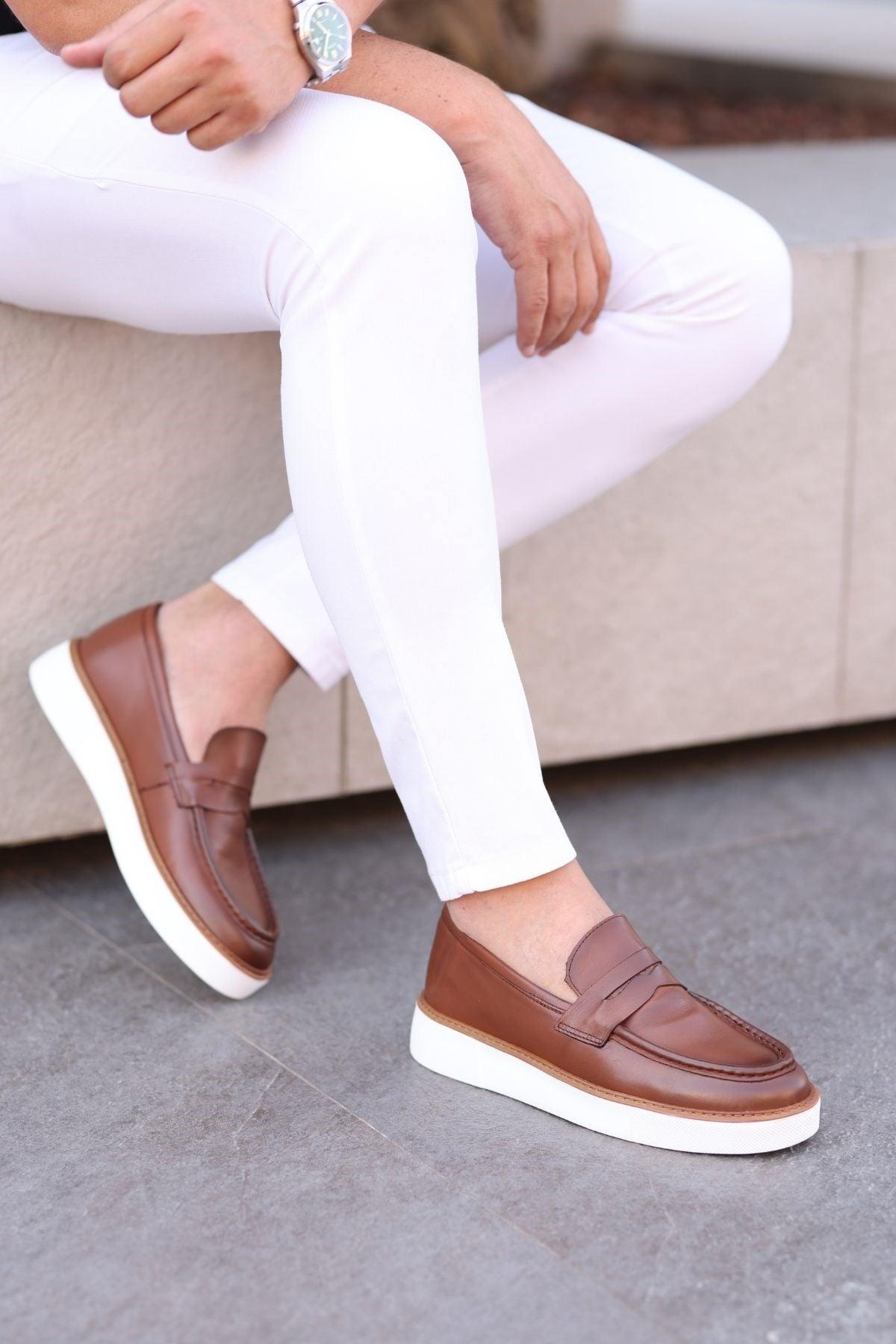 Erkek Deri Penny Günlük Loafer — Koyu Taba · görsel 5